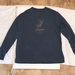 Mens Medium Vintage LL Bean Long Sleeve tee shirt